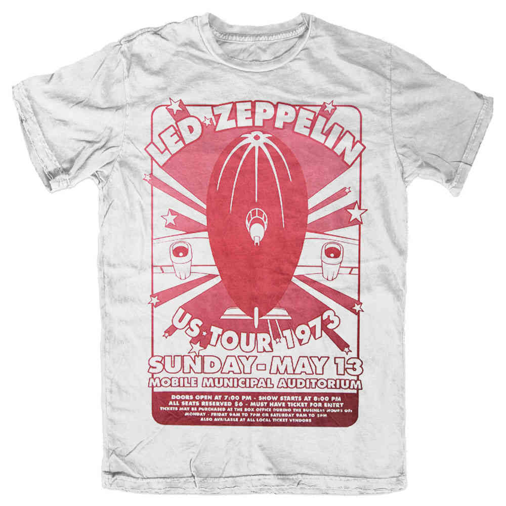 Led Zeppelin - Mobile Municipal Heren Tshirt - Wit